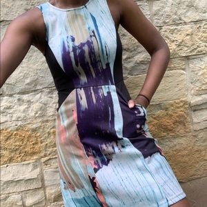 Patterned A-Line Dress